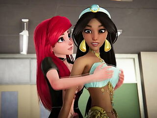 Jasmine gets creampied in foreign lands from Ariel